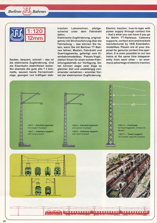 Berliner TT-Bahnen Katalog 1979