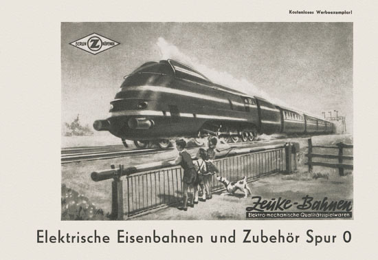 Zeuke-Bahnen Spur 0 Katalog 1955