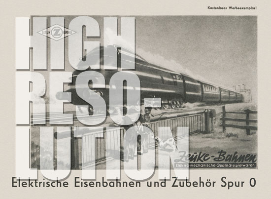 Zeuke-Bahnen Spur 0 Katalog 1955