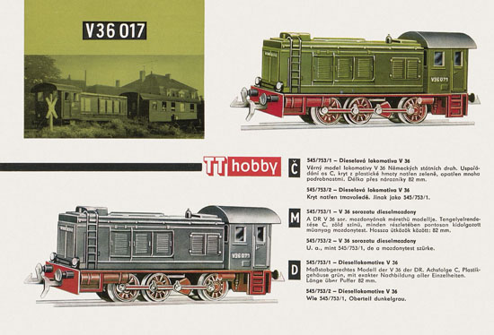 Zeuke TT-Bahnen Katalog 1967