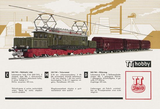 Zeuke TT-Bahnen Katalog 1967