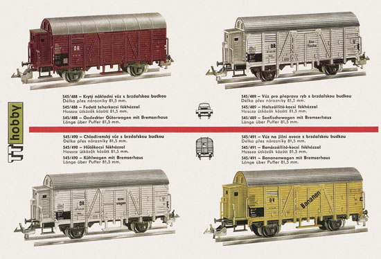 Zeuke TT-Bahnen Katalog 1967