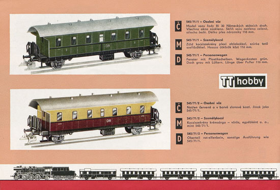 Zeuke TT-Bahnen Katalog 1967