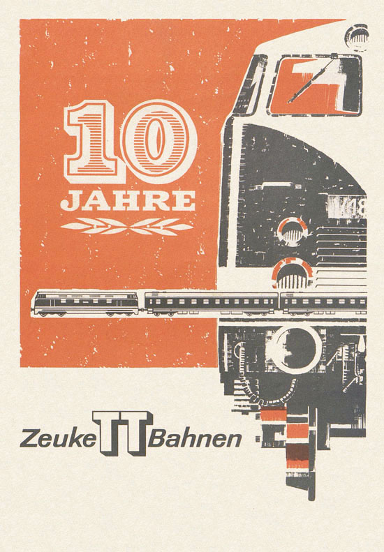 Zeuke Prospekt 10 Jahre TT-Bahnen 1958-1968