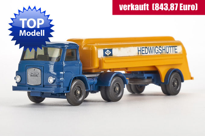 Wiking Werbemodell MAN 415 Tankzug Hedwigshütte