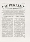 Die Reklame Heft 11 1927