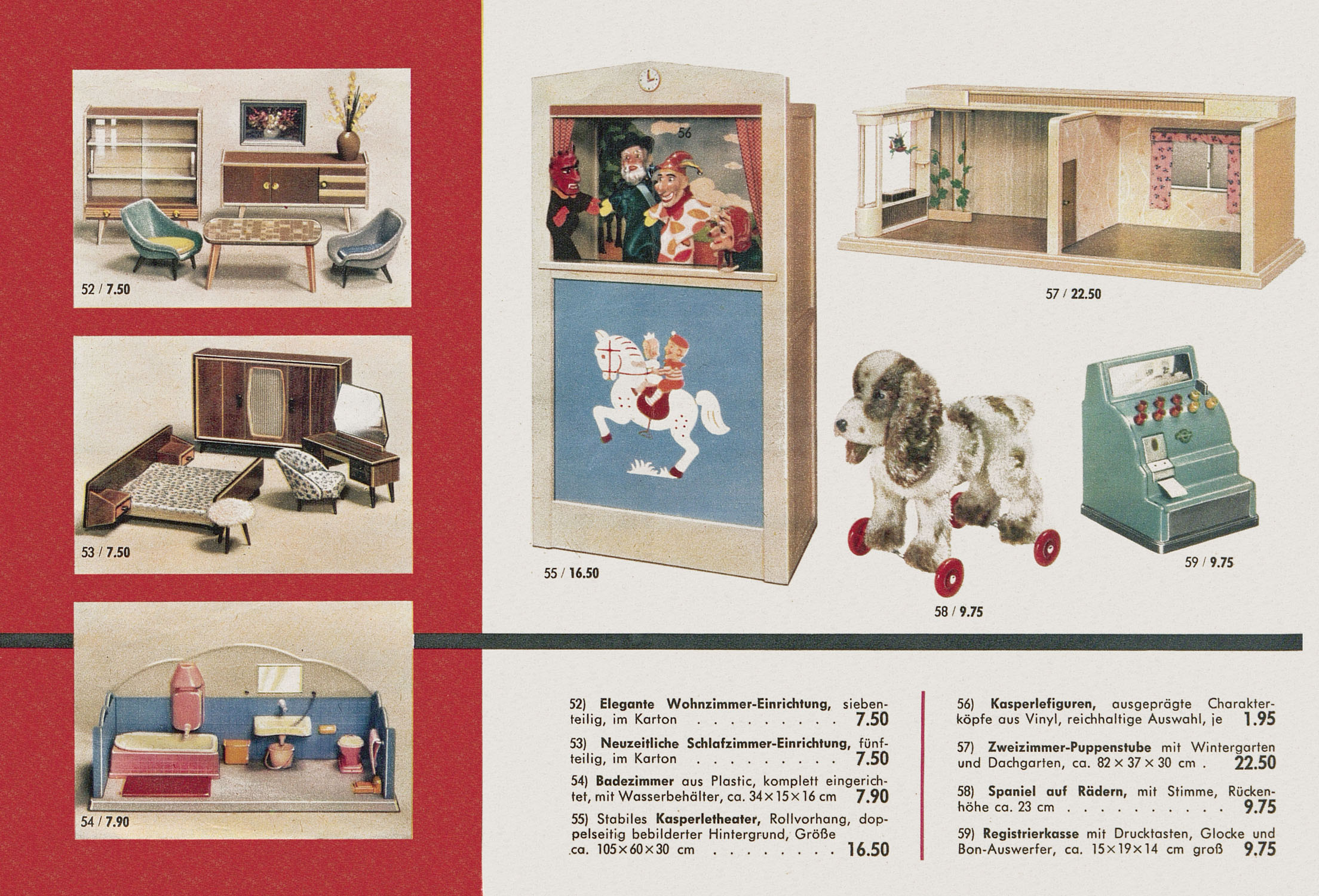 spielzeug 1960 conrad-antiquario Karstadt Katalog Spielwaren 1960