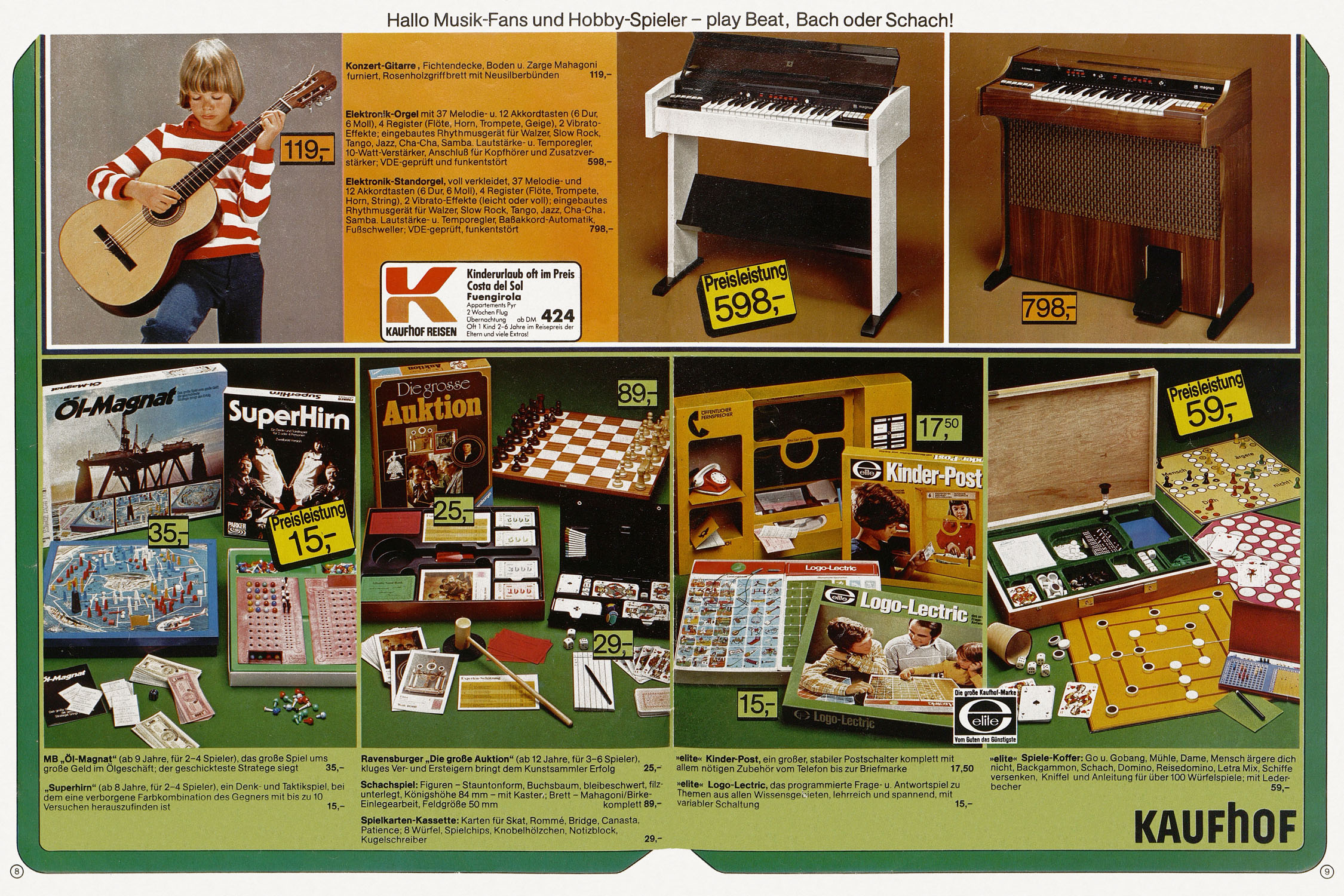 conrad-antiquario Kaufhof Spielzeug-Katalog 1976