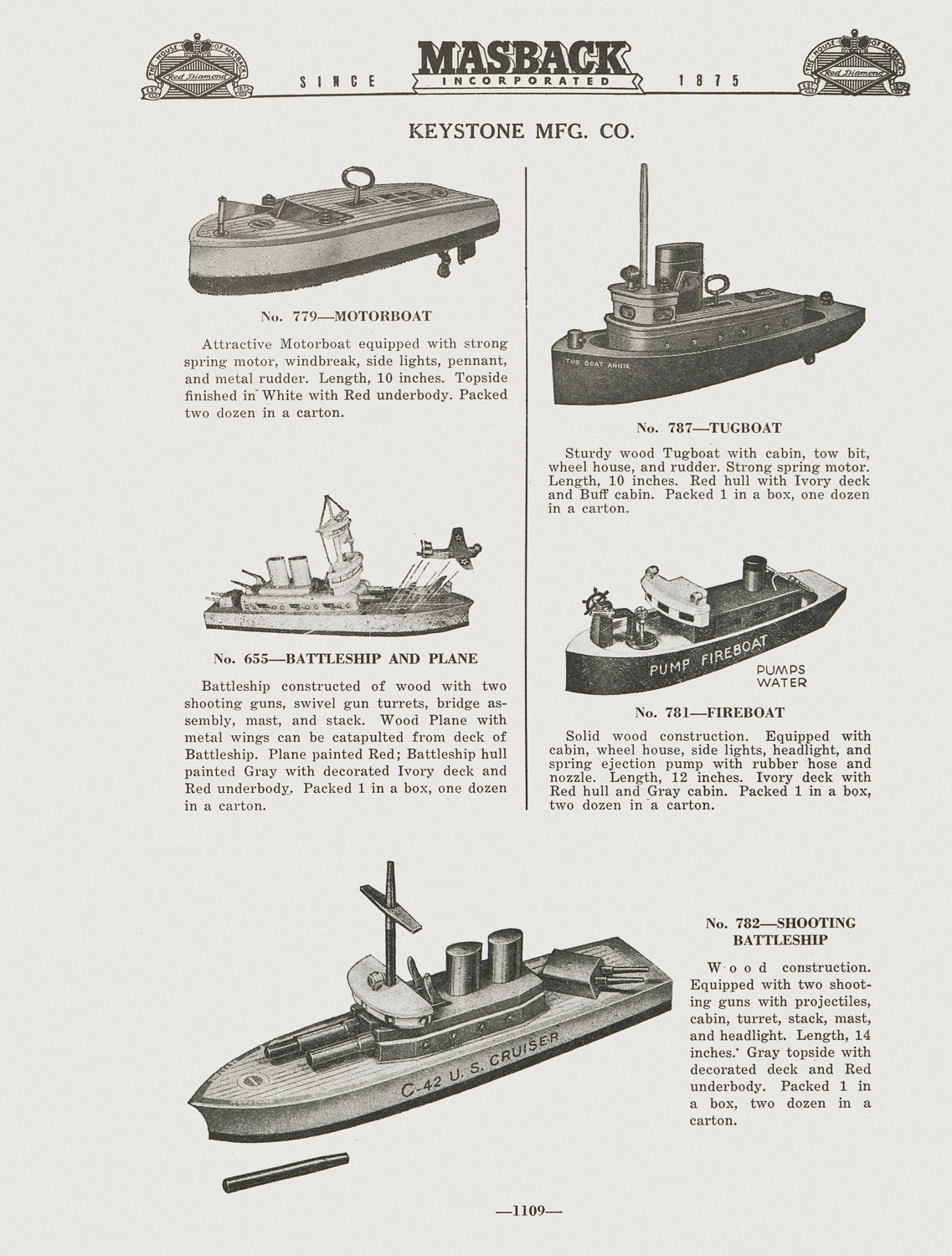 conradantiquario Masback Toy Catalog 1947