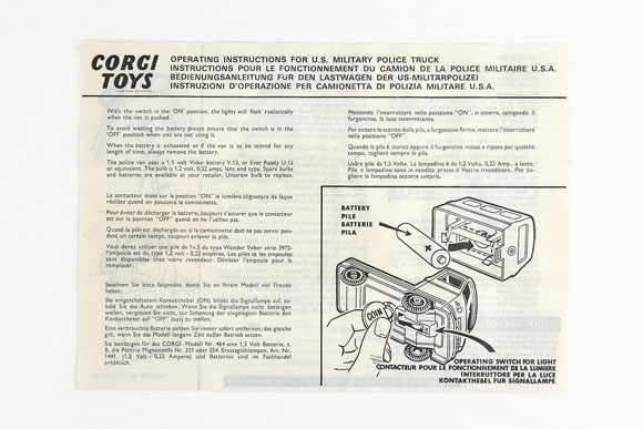 Corgi Toys 355 Commer U.S. Military Police Van
