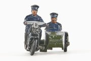 Dinky Toys 42 B Polizei Motorrad mit Beiwagen