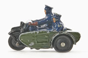 Dinky Toys 42 B Polizei Motorrad mit Beiwagen