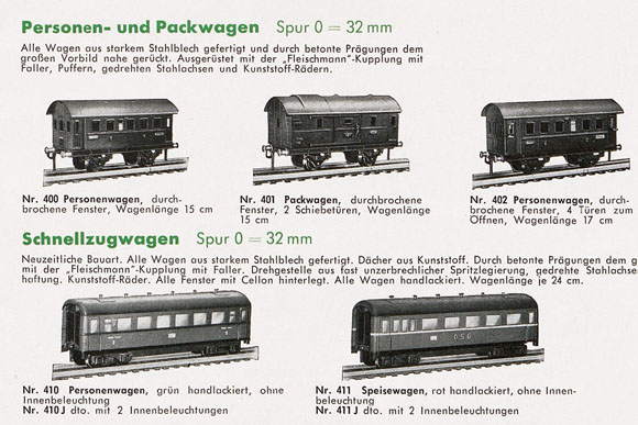 Fleischmann Nr. 401 Spur 0 Packwagen