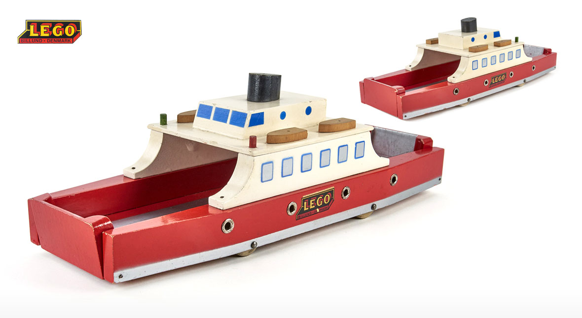 Lego Holzspielzeug Fähre, Lego wooden ferry boat