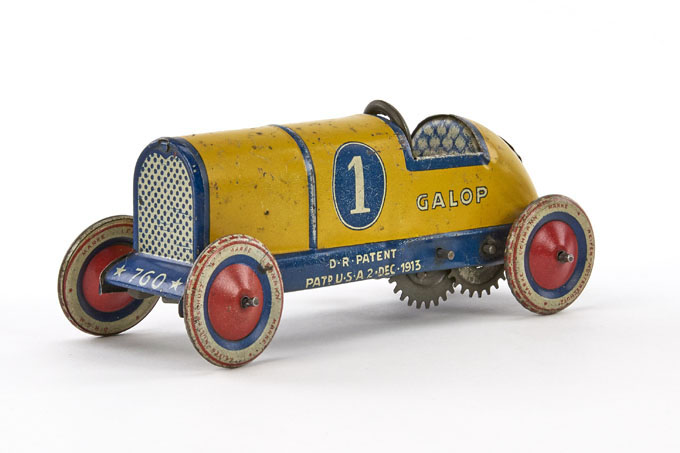FEINES REMAKE DES LEHMANN GALOP RENNWAGENS 760 UHRWERK 
