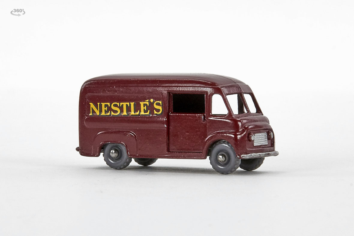 ミニカー MATCHBOX 69 COMMER 30 CWT VAN Nestle's Lesney Matchbox No.69 Commer 30 CWT Van Nestlé 1959 Maroon