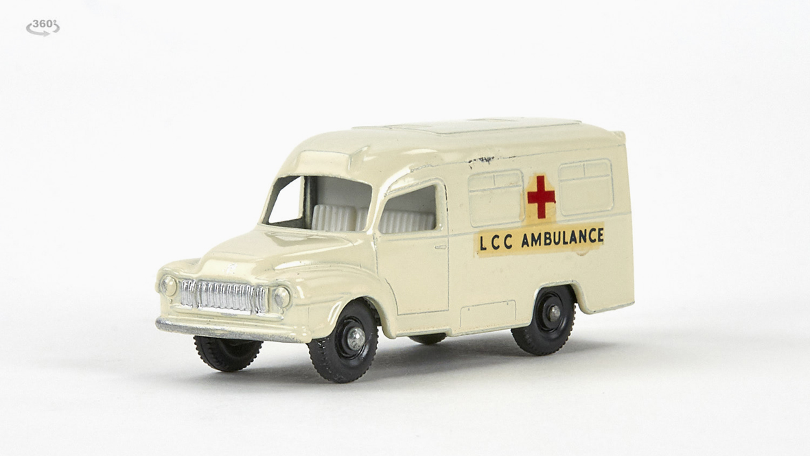 MATCHBOX N° 14 LOMAS AMBULANCE 1962 Vintage Lesney Matchbox Lomas Ambulance No 14 + Box. - Harrington