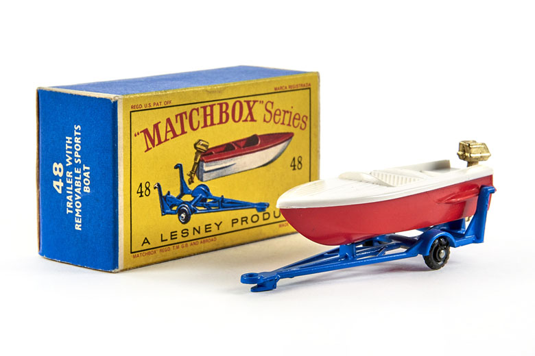 Matchbox 48 Trailer with removable Sportsboat