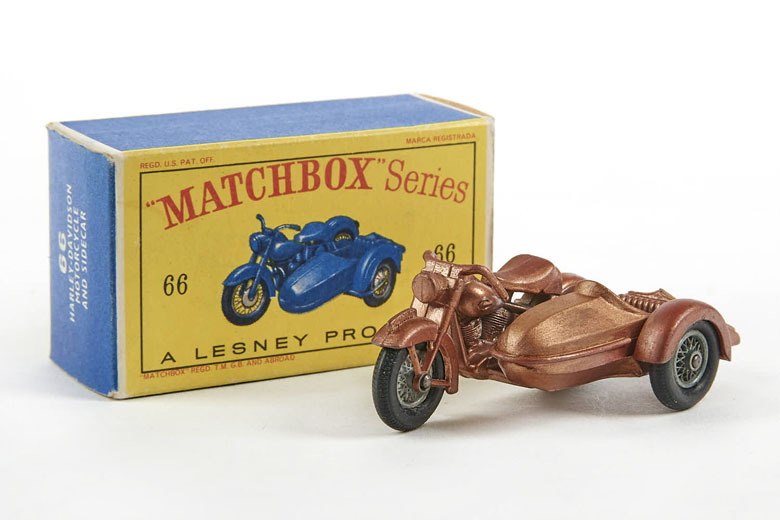 Matchbox 66 Harley Davidson Motorcycle and Sidecar