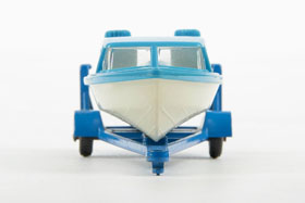 Matchbox 9 Cabin Cruiser and trailer