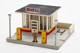Preiser Nr. 1020 Shell-Tankstelle
