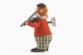 Schuco Tanzfigur Nr. 986/2 Clown mit Violine und Violinbogen