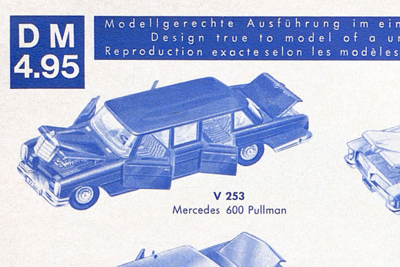 Siku V 253 Mercedes Benz 600 Pullmann