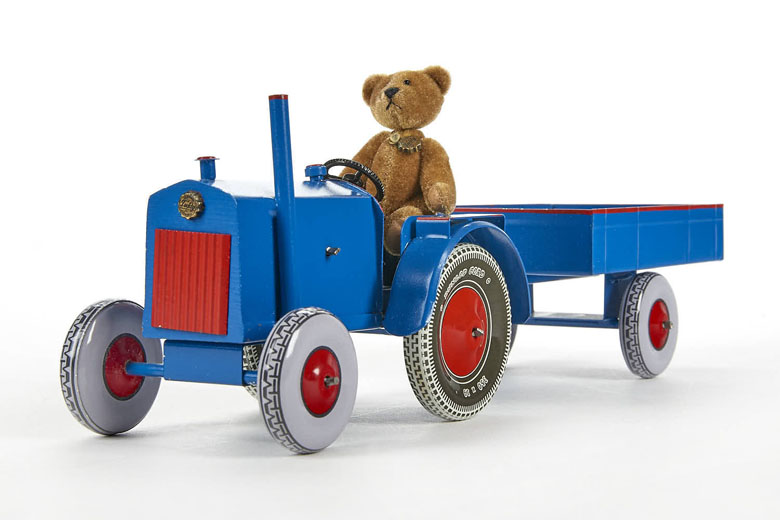 Tucher & Walther 100775 Traktor mit Anhänger mit Hermann Teddy