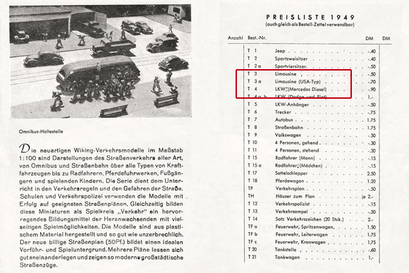 Wiking Katalog 1949
