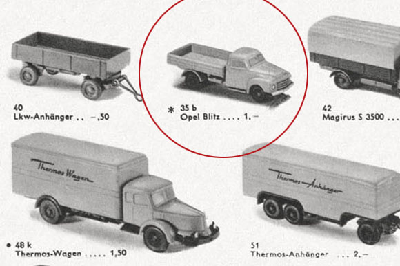 Wiking Opel Blitz Pritschenwagen