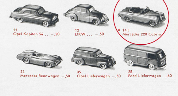 Wiking Katalog 1958