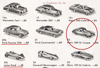 Wiking Katalog 1965