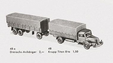 Wiking Krupp-Titan Pritschen-LKW