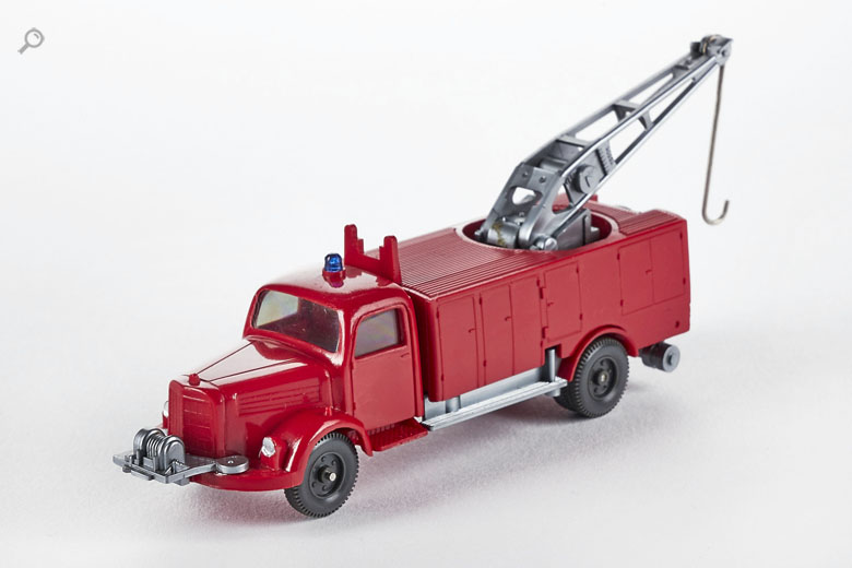 Wiking Mercedes Benz L-3500 Feuerwehr-Rüstwagen mit Kran